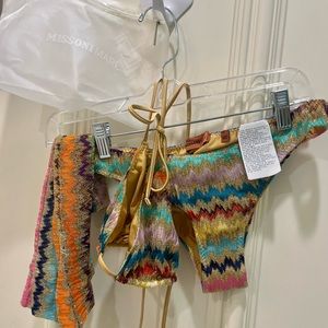 Missoni multicolor bikini in size 40 (US equivalent size 4), new in bag
